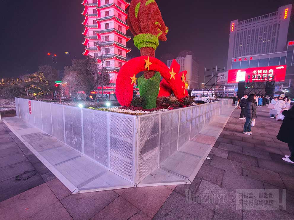 二七廣場(chǎng)防爆欄出租分隔場(chǎng)地