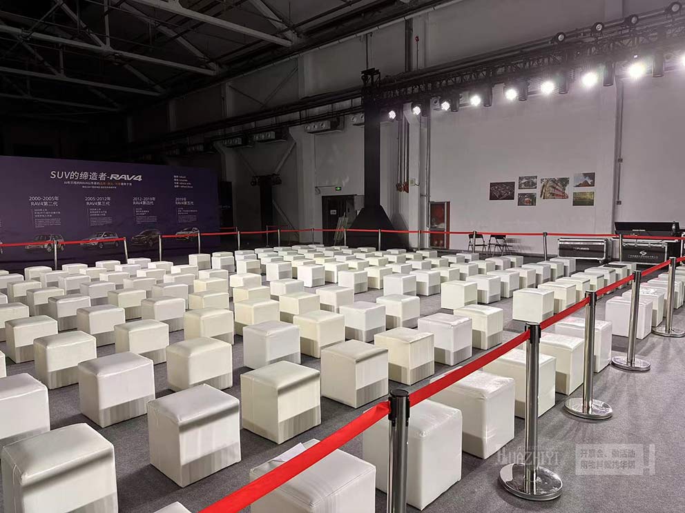 芝麻街一汽豐田新品發(fā)布會(huì)使用華熠沙發(fā)租賃