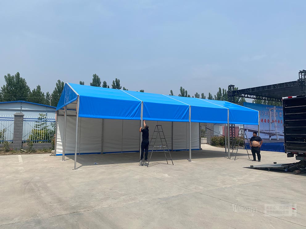 鄭州篷房租賃廠家搭建防洪度汛應(yīng)急演練活動(dòng)篷房