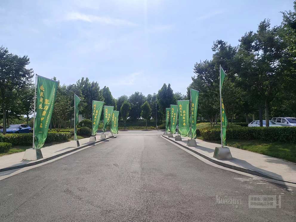 鄭州道旗出租廠家的道旗最高可以達到幾米呢