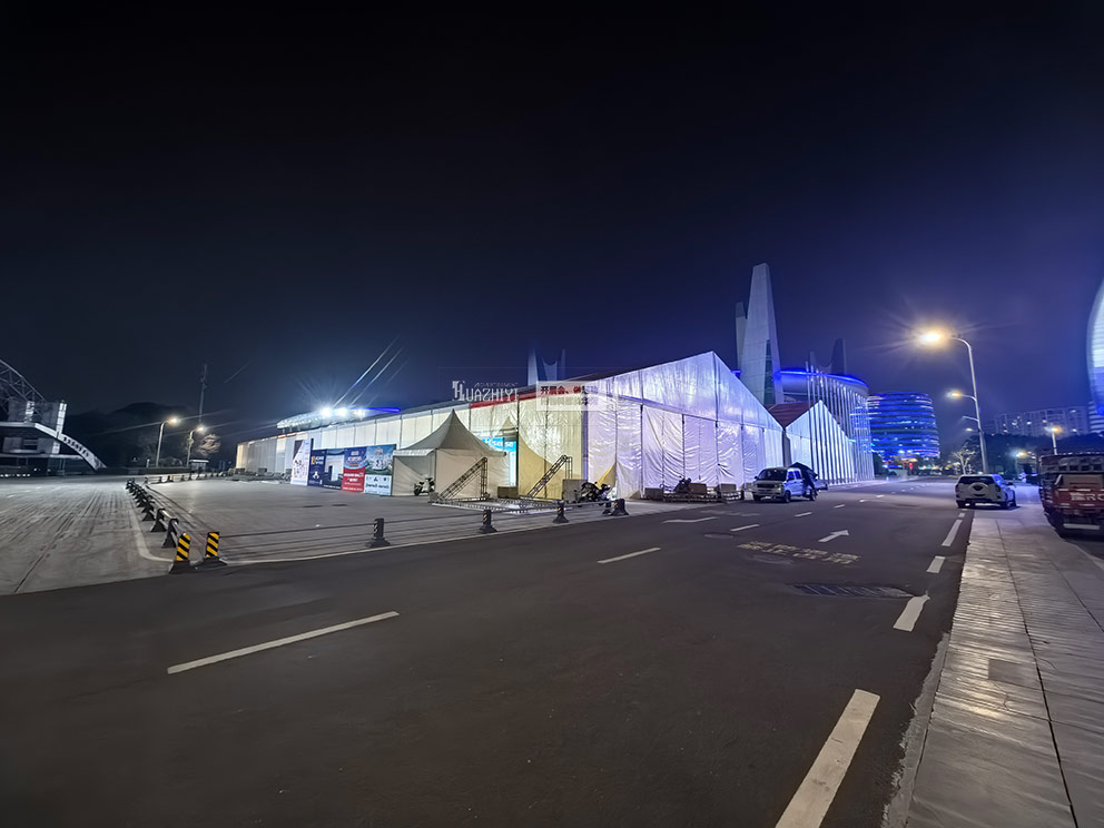 南陽高端家博展銷會篷房租賃是華熠公司施工搭建的