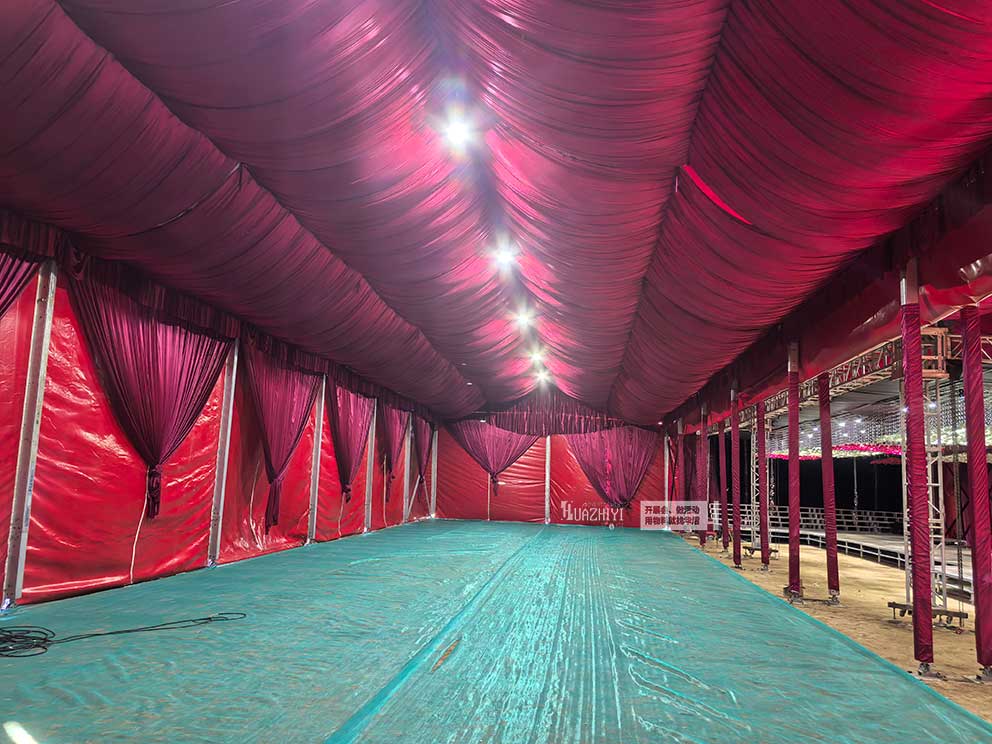 婚禮篷房租賃紅色篷房是更合適的一個選擇