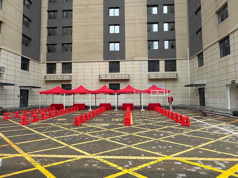 華熠帳篷出租現(xiàn)身鄭州豐產(chǎn)路交房會活動(dòng)