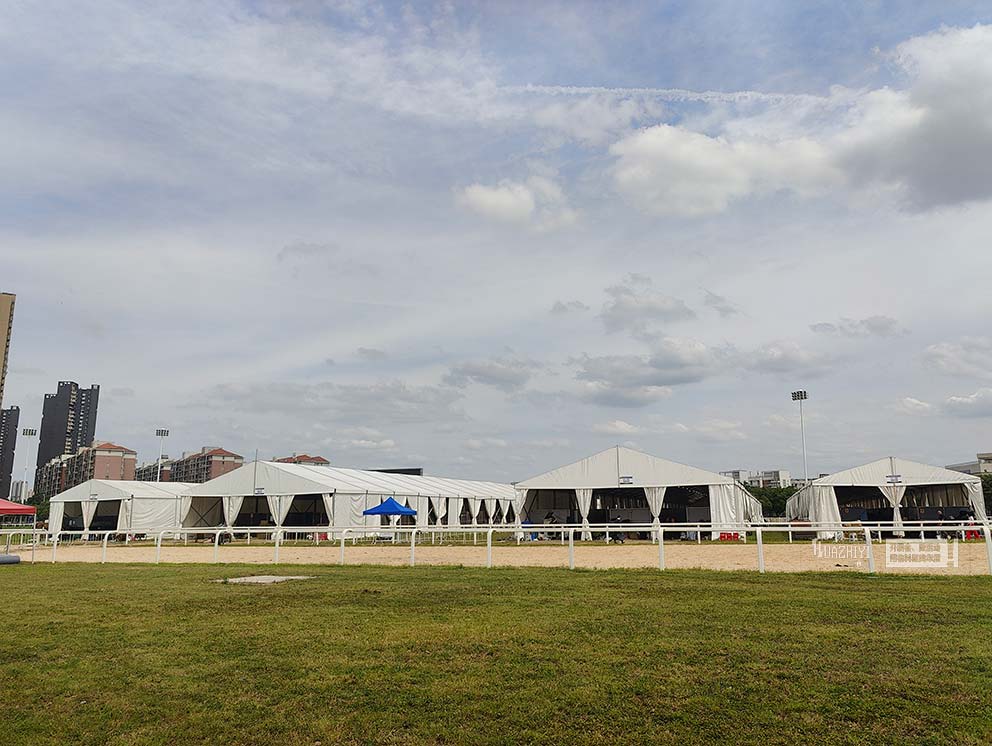 華熠篷房租賃公司助力浪琴表國際馬聯(lián)賽場地障礙世界杯中國聯(lián)賽武漢站活動