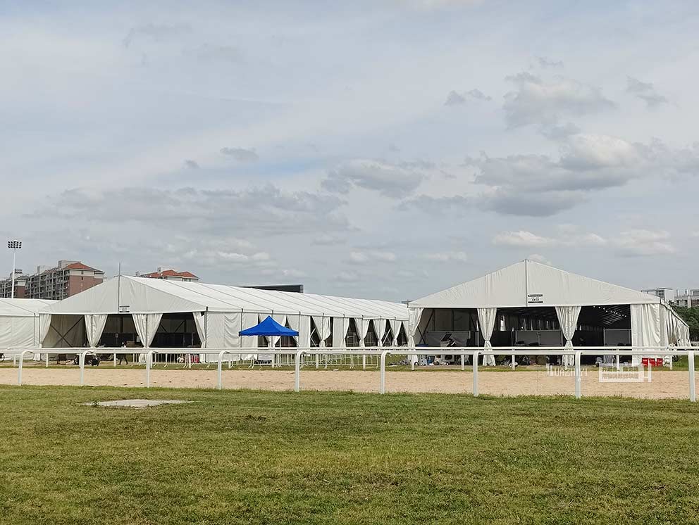 華熠篷房租賃公司助力浪琴表國際馬聯(lián)賽場地障礙世界杯中國聯(lián)賽武漢站活動