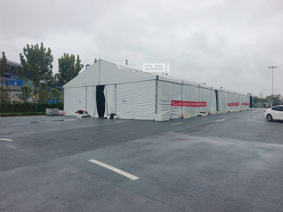 第三屆職業(yè)技能大賽由華熠桌椅篷房租賃布場