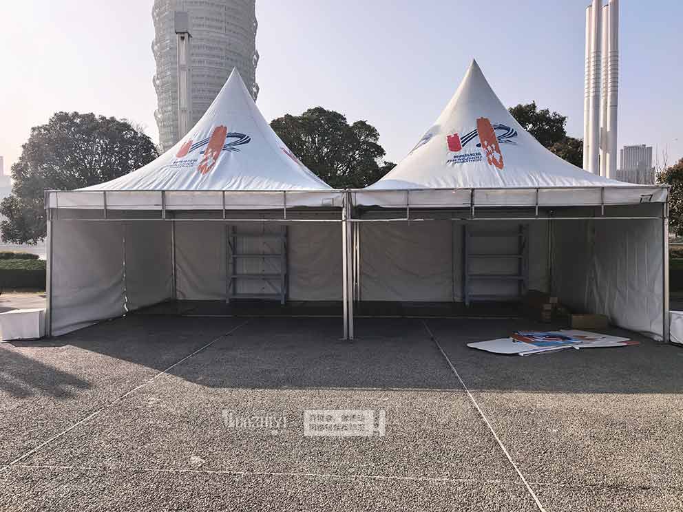 華熠篷房鐵馬租賃助力鄭州馬拉松賽事布置