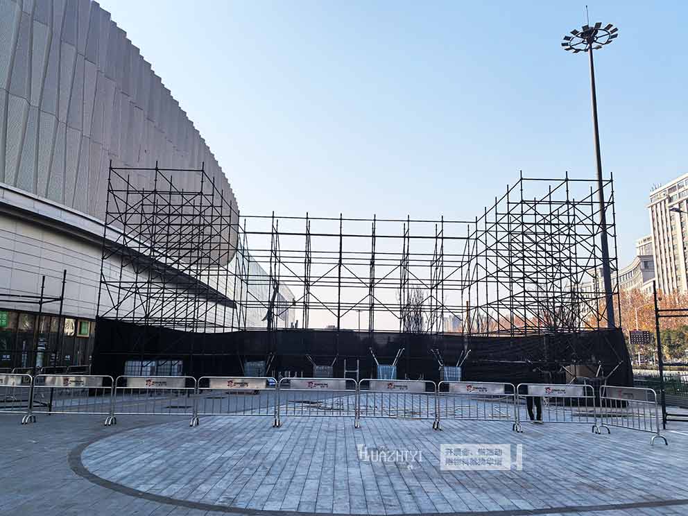 濟源寶龍廣場雷亞架由華熠雷亞架租賃公司搭建